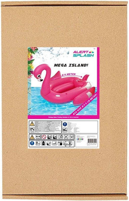 Alert Splash - Opblaaseiland Flamingo - 240 x 180 cm - Multi colour