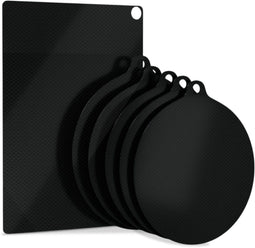 LUFT Inductie Beschermer - Hittebestendig tot 280 ºC - 6 Pack Zwart