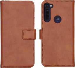 iMoshion Hoesje Geschikt voor Motorola Moto G Pro Hoesje Met Pasjeshouder - iMoshion Luxe Bookcase - Bruin