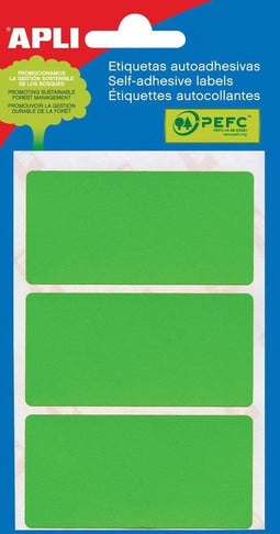 Apli gekleurde etiketten in etui groen (2074)