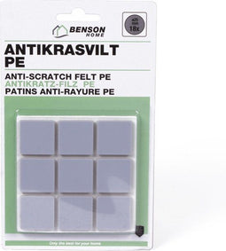 Benson Meubelbeschermers - Anti-krasvilt - Zelfklevend - 25x25 mm - 18 stuks
