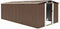 vidaXL - Tuinschuur - 257x489x181 - cm - metaal - bruin