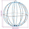 Bal met 192 LED 2 pcs Koudwit 40 cm Metaal