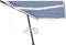vidaXL - Luifel - automatisch - met - LED - en - windsensor - 500x350 - cm - blauw - wit