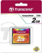 Transcend 133X - CompactFlash Card 2GB - Ultra-snel 45MB/s (1 stuk)