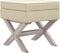 vidaXL - Opbergkruk - 45x45x49 - cm - linnen - beige
