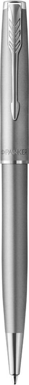 PARKER Sonnet balpen, roestvrij staal met palladiumdetails, medium penpunt, zwarte inkt
