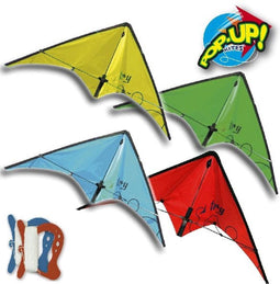 Rhombus Vlieger Stunt Try Geel 38 X 110 Cm