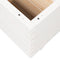 vidaXL - Plantenbak - 110x110x49,5 - cm - massief - grenenhout - wit