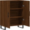vidaXL - Dressoir - 69,5x34x90 - cm - bewerkt - hout - bruin - eikenkleur