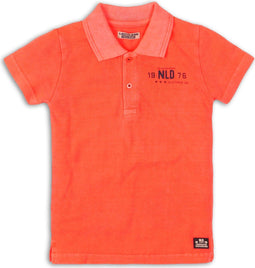 DJ Dutchjeans Poloshirt - Korte mouw - Koraalrood - Maat 116