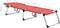 vidaXL - Ligbed - extra - hoog - inklapbaar - senior - aluminium - rood