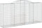 vidaXL - Schanskorven - 7 - st - gewelfd - 300x50x140/160 - cm - ijzer