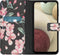 iMoshion Hoesje Geschikt voor Samsung Galaxy A12 Hoesje Met Pasjeshouder - iMoshion Design Softcase Bookcase - Meerkleurig / Blossom Watercolor Black