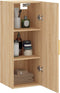 vidaXL - Hangkast - 34,5x34x90 - cm - sonoma - eikenkleurig