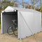 Coast 160 x 218 x 164 cm Grijze Buiten Fietsenstalling en Draagbare Garage met Oprolbare Ritsdeur