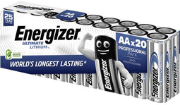 Energizer Ultimate Lithium L91 - AA Batterij - 3000 mAh - 20 stuks
