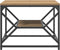vidaXL - Salontafel - met - Plank, - Artisan - Eiken, - 51x50x40 - cm, - Gemaakt - van - Gelaagd - Hout
