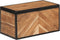 vidaXL - Opbergbox - 60x30x30 - cm - massief - acaciahout - en - ijzer