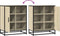 vidaXL - Dressoir - 62x35x76 - cm - bewerkt - hout - sonoma - eikenkleurig