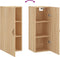 vidaXL - Hangkast - 34,5x34x90 - cm - sonoma - eikenkleurig