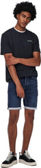 ONLY & SONS ONSPLY JOG DB 8582 PIM DNM SHORTS NOOS Heren Broek - Blue Denim