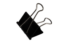 Maul - Papierklem foldback 215 zwart 6 stuks