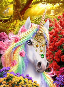Crystal Art Kit | Diamond Painting Unicorn Forest