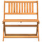 vidaXL - Opvouwbare - Tuinbank - 80x46x85 - cm - Massief - Acaciahout
