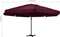 vidaXL - Parasol - met - aluminium - paal - 600 - cm - bordeauxrood