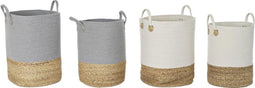 Basket spelset DKD Home Decor Katoen Vezel (40 x 40 x 52 cm) (2 Stuks)