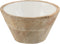 J-Line kom Mango - hout - wit - small - 2 stuks