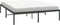 vidaXL - Bedframe - metaal - zwart - 140x190 - cm