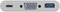 Wentronic 62100 - USB-C naar VGA adapter - 1920 x 1200 - Wit