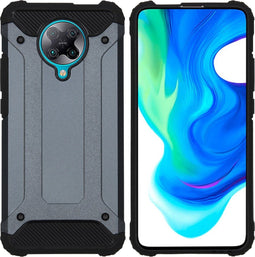 iMoshion Hoesje Geschikt voor Xiaomi Poco F2 Pro Hoesje - iMoshion Rugged Xtreme Backcover - Donkerblauw