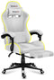 Huzaro FORCE 4.7 - Gamingstoel - RGB LED-verlichting en voetensteun - Wit