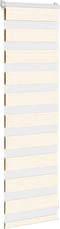 vidaXL - Zebra - rolgordijn - 45x100 - cm - stofbreedte - 40,9 - cm - marmerbeige