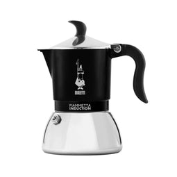 Italiaanse Koffiepot Bialetti FIAMMETTA INDUCT Zwart Aluminium 4 Koppar