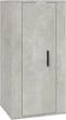 vidaXL - Tv-wandmeubel - 40x34,5x80 - cm - betongrijs