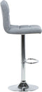 Set van 2 barstoelen MARION Draaibaar Lichtgrijs