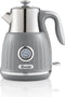 Swan SK31040GRN - Retro Waterkoker - 1,5L 3000W - Grijs