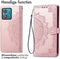 iMoshion Hoesje Geschikt voor Motorola Edge 40 Neo Hoesje Met Pasjeshouder - iMoshion Mandala Bookcase - rosé goud