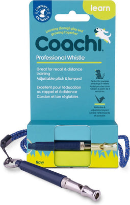 Coachi Professional Whistle Hondenfluit - Hondenopvoeding - Navy Zilver