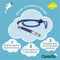 Coachi Professional Whistle Hondenfluit - Hondenopvoeding - Navy Zilver