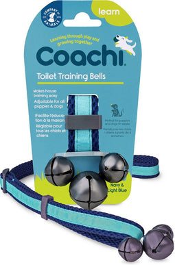 Coachi Toilet Training Bells - Hondenopvoeding - Navy Lichtblauw