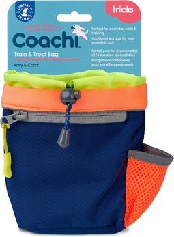 Coachi Train & Treat Bag Navy & Coral - Hondenopvoeding - Navy Coral