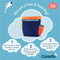 Coachi Train & Treat Bag Navy & Coral - Hondenopvoeding - Navy Coral