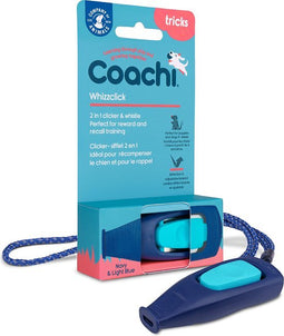 Coachi Whizzclick Clicker Met Fluitje Navy Blauw 8,5cm