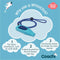 Coachi Whizzclick Clicker Met Hondenfluit - Hondenopvoeding - Lichtblauw Navy