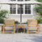 vidaXL - Tuinstoelen - 2 - stuks - Beige - 67x77x73 - cm - Massief - acaciahout